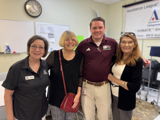 From left, Angelique McIntyre, ALGA Member Volunteer, Beth Krueger, ABC Employee Engagement and Philanthropy, Miles Kiefer, ABC Employee Volunteer, Yvonne Woodburn, ALGA VP-Marketing &amp; Communications