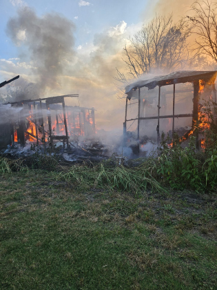 A vacant church in Bartlett was scorched due to arson, June 11. Photo courtesy of Bell County Fire Marshal’s Office.