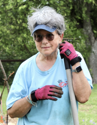 Phyllis Popplewell redid the Ride on Center for Kids’ Sensory Trail after she noticed it needed a little tender, loving care. (Photo Courtesy of ROCK)