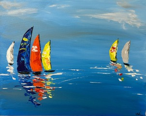 Leslie Urbanovsky’s artwork is on display at the WCAG Gallery.
