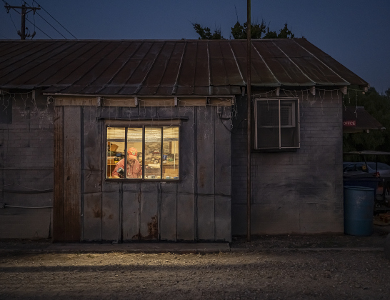Tiburcio Orozco clocks out at the end of the work day  at Waterloo Gin on Tuesday, September 9, 2025.  The gin is along County Road 414 east of Taylor.   Photo by Andy Sharp.