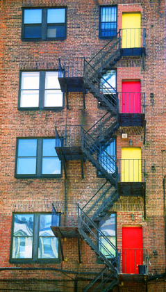 Ted Keller’s “New York Living” is on display at the Palace Theatre lobby gallery.