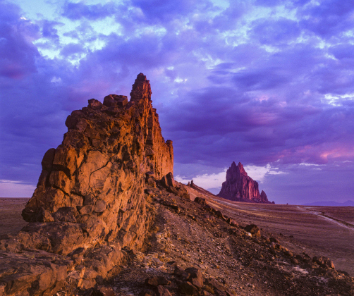 Patrick St.Cin will feature New Mexico in his photography exhibit at the Library, including “Morning at Shiprock.”
