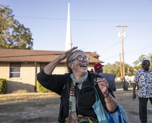 Janice Puderbaugh received food during the Community Food Drive conducted by Antioch Georgetown on on Sunday, November 2, 2025.
