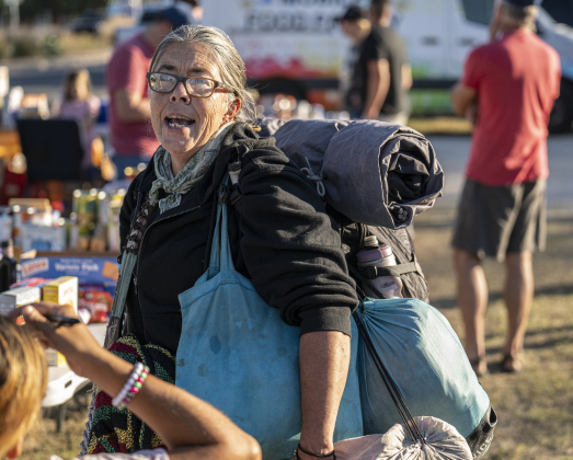 Janice Puderbaugh was one of the recipients during the Community Food Drive conducted by Antioch Georgetown on on Sunday, November 2, 2025.