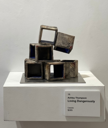 Best of Show by Ashley Thompson’s “Living Dangerously” is part of the “Small Works” exhibit.