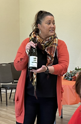 H-E-B’s Wine Manager Maridyth Wells hosted a fall wine tasting.