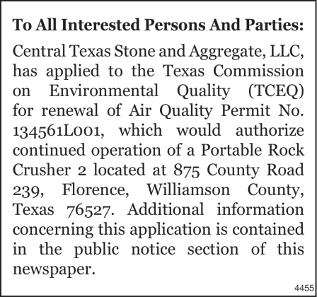 TCEQ Central Texas Stone 1 of 2