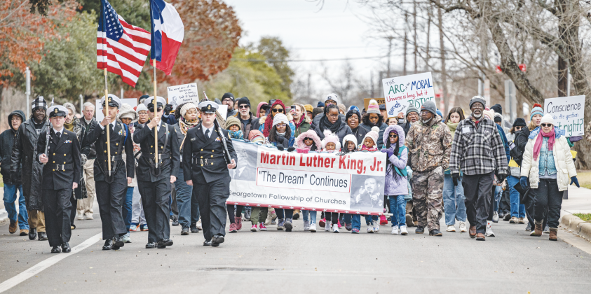 Georgetown residents make their way along Martin Luther King Jr. Street as they participate in the Dr. Martin Luther King Jr. Day march and celebration held at Macedonia Baptist Church on Monday, January 20, 2025. (Sun Archive)