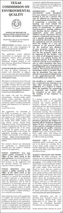 TCEQ Notice