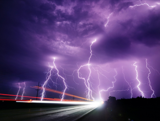 A long-exposure shot of a severe thunderstorm in Sisseton, South Dakota in June 2020. Photo courtesy of Gabe Cox