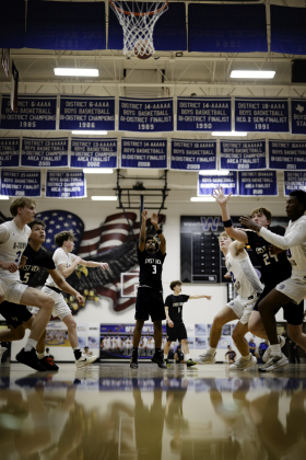 Damonie Jackson — who had 15 points and 7 rebounds Tuesday —  shoots a free throw from the line.