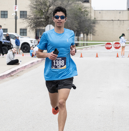 Matthew Morales, a Georgetown High School cross country runner, was the overall winner in the 5K Run with a time of 16:40 during the annual Chase The Chief races held at East View High School on Sunday, March 8, 2026.