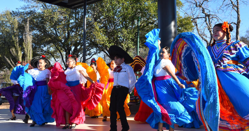 Georgetown ISD Ballet Folklorico shows off its skills during the open house portion of the State of Our City on March 12. The open house offered information on topics like the electric utility and conservation, water supply planning and conservation, Georgetown ISD and Police and Fire.