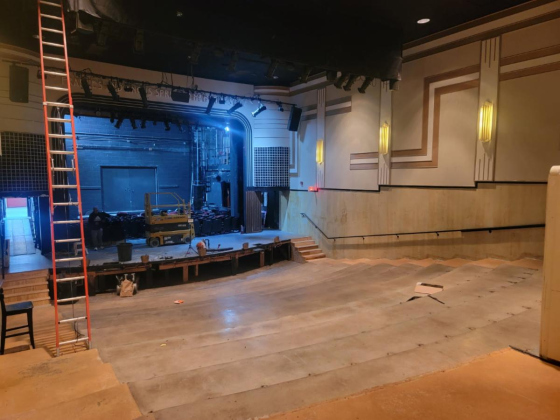 Repairs are in progress at the 100-year-old Georgetown Palace Theatre. A majority of repairs should be completed in late April. Courtesy The Palace Theatre