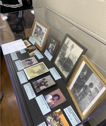 Some of the items that will be in the Paulette Taylor Legacy Room include family photos from throughout Ms. Taylor’s life. (Photo by Kaitlyn Wilkes)