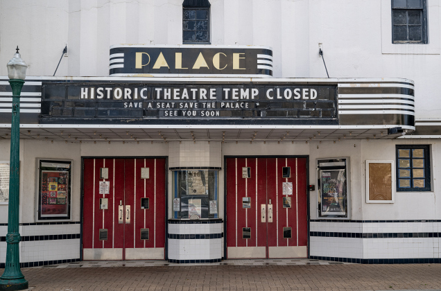The Georgetown Palace  marquis calls attention to its temporary closure  on Tuesday, March 31, 2026.  The Austin Avenue venue that turned 100 years-old in February sustained severe damage during a winter storm on January 25th.  The theater is closed while restoration work continues.  The goal is to open a performance  of “Jesus Christ Superstar” on the Springer Stage on May 29th.