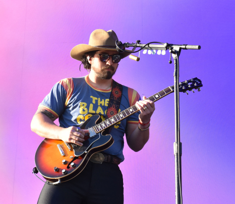 Drew Nix, guitarist and backing vocals for The Red Clay Stays, played with the rest of the band at 6:30 p.m. on Sunday. The group is best known for their song “Wondering Why,” which came out in 2022.