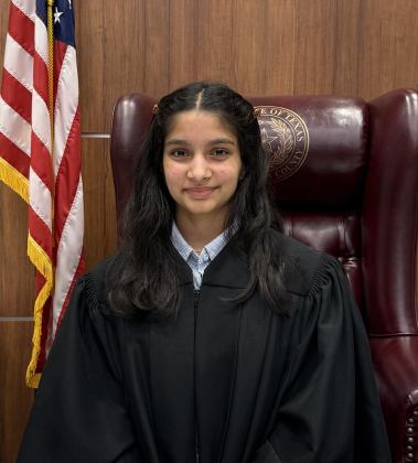 Aarushi Patel served as judge during the trials on March 24 in the Justice of the Peace Pct. 3, court room.
