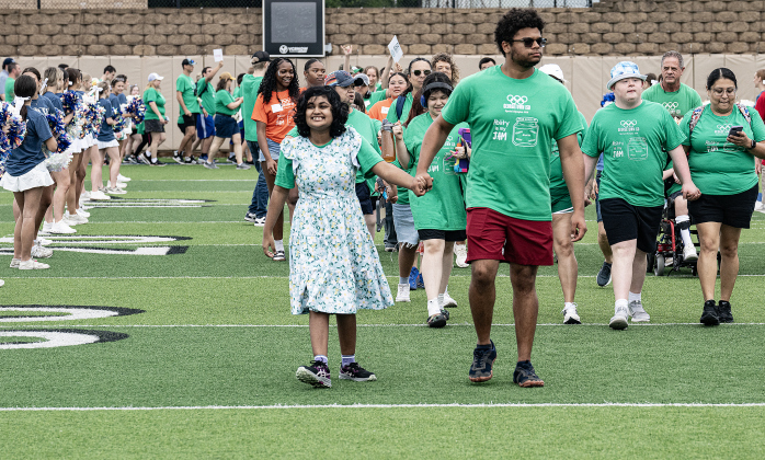 Participants take part in the opening ceremony for the Georgetown ISD Special Olympics on Tuesday, May 5, 2026.