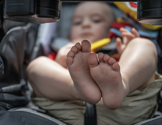 6-month-old Colton Preusse had a good time stretching his toes while attending the festival  with his mom Emily Preusse during the 47th Annual Granger Lakefest on Saturday, May 9, 2026.   Photo by Andy Sharp.