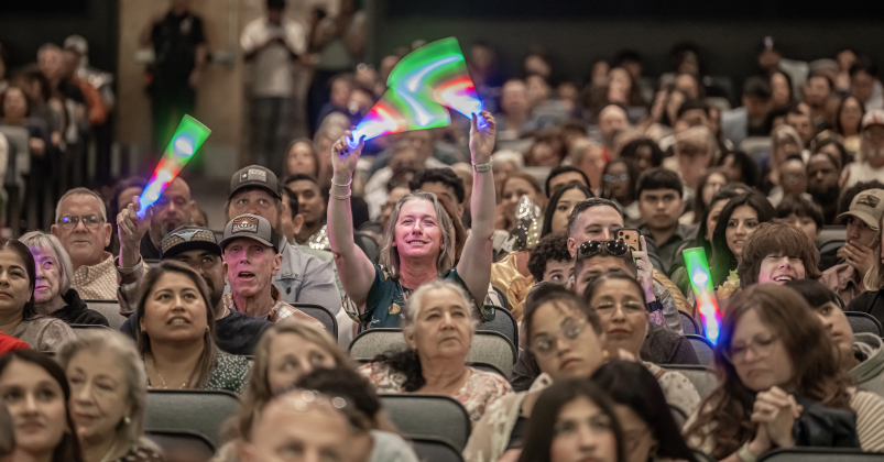 Friends and family members cheer on Richarte graduates during Class of 2026 Commencement held at the Rodney and Mary Klett Performing Art Center on Thursday, May 21, 2026.
