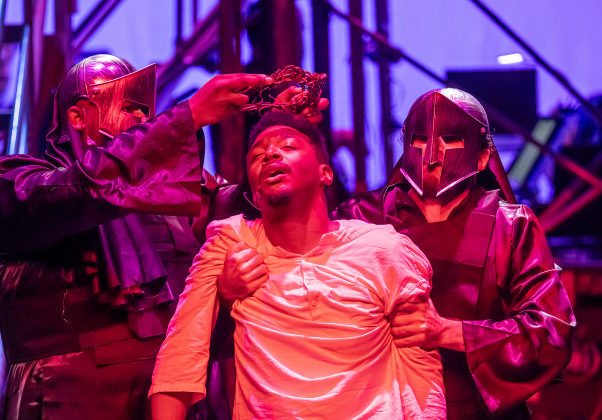 Nathaniel Fomby, playing Jesus, is pictured during the  Thursday, May 28, 2026 dress rehearsal for “Jesus Christ Superstar,” playing on the Georgetown Palace Springer Stage through July 5th.