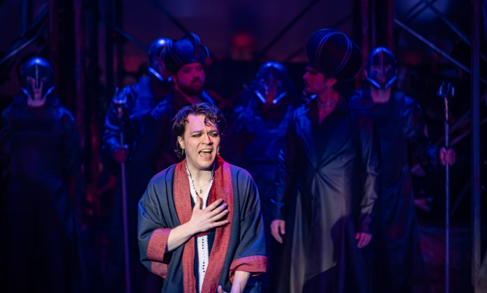 Izzie Howell, playing Judus,  is pictured during the  Thursday, May 28, 2026 dress rehearsal for “Jesus Christ Superstar,” playing on the Georgetown Palace Springer Stage through July 5th.