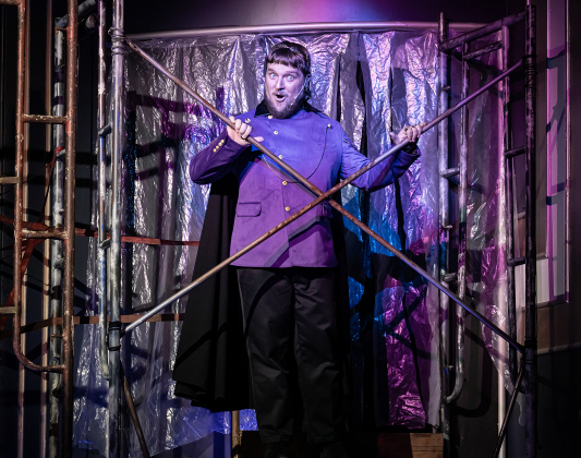 Nathan Clemenson, as Pilate, is pictured during the  Thursday, May 28, 2026 dress rehearsal for “Jesus Christ Superstar,” playing on the Georgetown Palace Springer Stage through July 5th.