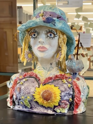 Marian Williams’ “Garden Lady” at the Georgetown Public Library