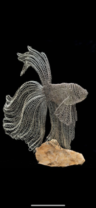 Alpha the Betta Fish by Caterina Suttin Holdbrook is one of the sculptures in this year’s summer show.