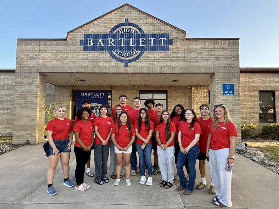 Bartlett High School students competing in various national competition categories sponsored by the Family, Career and Community Leaders of America (FCCLA) were (front row, left to right) Makaela Russell, Lisa Gillon, Elena Juarez, Katie Randig, Faith Luna, Jessica Benitez, Estefani Ornelas Garcia, Karis Stoglin, Salma Juarez, Aaron Hernandez, and Marissa Brown. (back row) Brian Castillo, Brice Becker, Jaxon Bernstein, Jamal Gillon, and Nicholas Sharp. Courtesy Bartlett ISD