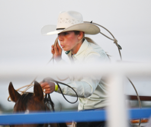 Brooke Dunlap competes in Breakaway Roping at the 82nd Annual Williamson County Sheriff’s Posse Rodeo on Friday, June 26, 2026. The rodeo continued through Saturday night.    Photo by Andy Sharp