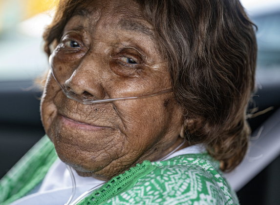 Lessie Givens, 99, who will be 100-years-old on July 9th, was the parade Grand Marshall during  Taylor’s Juneteenth celebration on Saturday, June 20, 2026.    Photo by Andy Sharp