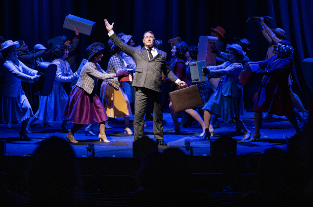 Brian Joyce, as Julian Marsh, is  shown in a photo from the dress rehearsal of the Georgetown Palace production of “42nd Street”  on Thursday, July 23, 2026. The show runs through August 30 on the Springer Stage.   Photo by Andy Sharp