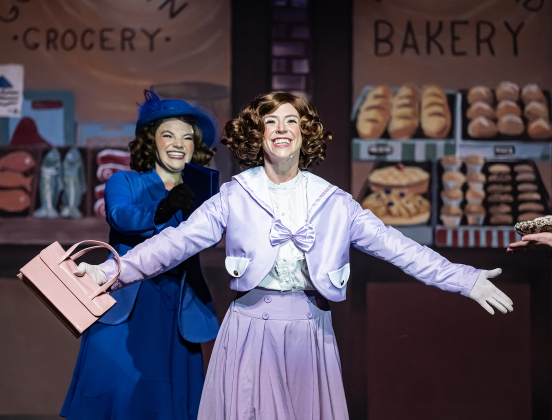 Antonette Knoedl, as Peggy Sawyer, is shown in a photo from the dress rehearsal of the Georgetown Palace production of “42nd Street”  on Thursday, July 23, 2026. The show runs through August 30 on the Springer Stage.   Photo by Andy Sharp