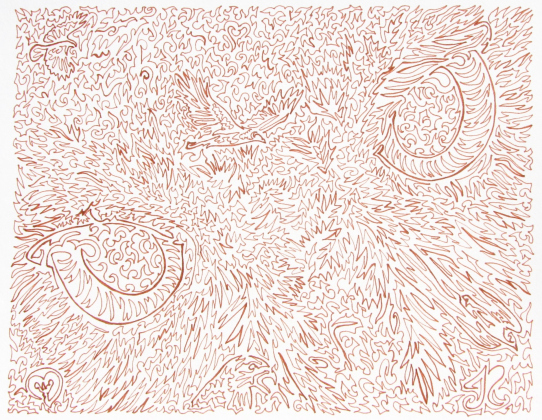 Jessica Ruiz takes her photography and turns it into single line drawings.