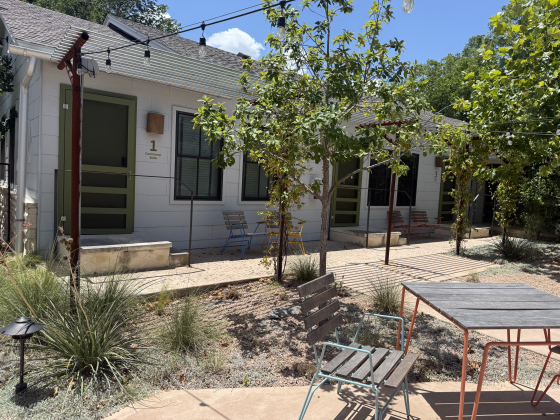 Outside the Talbot Commons Hotel, located on 616 Talbot Street in Taylor, located behind the former First Presbyterian Church.