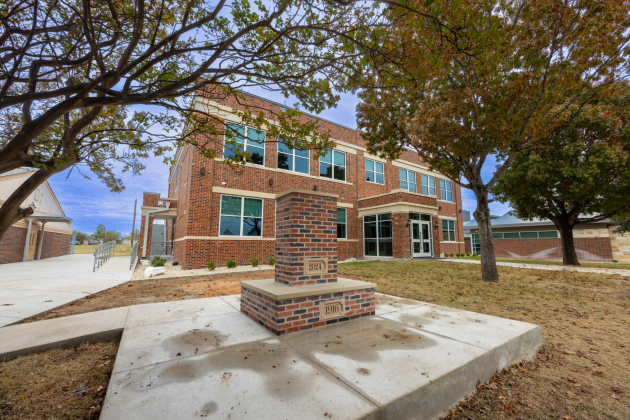Jarrell ISD’s 1916 Building — its exterior a replica of the original structure — will host the district’s 110th anniversary August 10. The building is now home to JISD’s administration offices. 