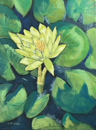 “Water Lilly” by Violet Nicklen is on display at the WCAG Gallery.
