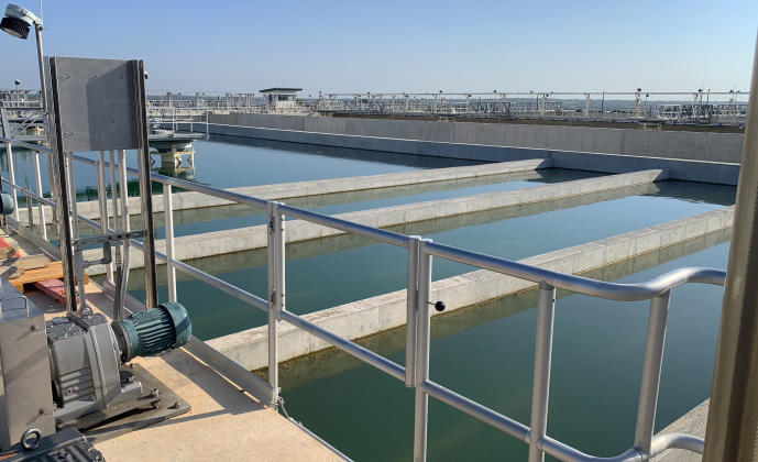 These water basins hold water in them as they move through the filtration process. The further down a basin is, the more the water has been filtered.