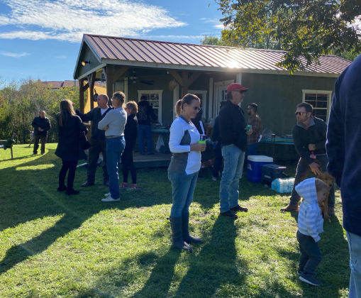 Georgetown residents living in North Old Town and other nearby neighborhoods chat with one another at the second annual North Old Town Block Party Sunday, November 13. The event included lunch and family-friendly activities.