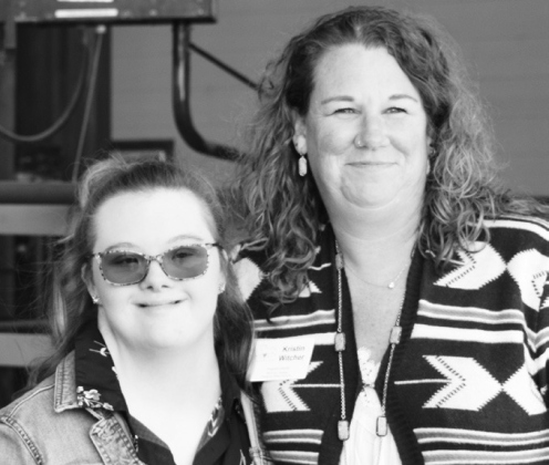 ROCK participant Faith Smyth and ROCK Program Director Kristen Witcher beam with happiness.