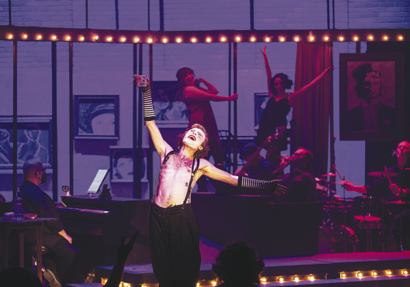 Dawson Macleod, playing the Emcee, in Cabaret, which will be performed through November 6 on the Palace Theatre’s Springer Memorial Stage. ANDY SHARP