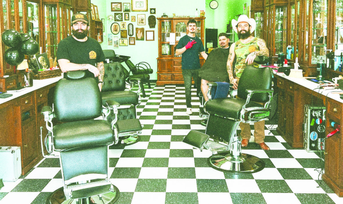 COURTESY OF KATHY ARNOLD Slava Barbershop opened in Georgetown earlier this month.