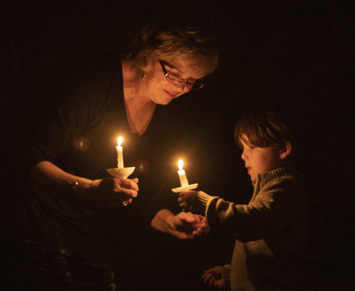 Beverly Harrison, a Georgetown resident and school alumnus, with grandson Simon Harrison at Southwestern University’s Candlelight Service for the Season of Advent December 6, 2018, in the Lois Perkins Chapel. SUN ARCHIVE