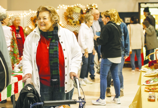 Pat Koym enjoyed looking at all the items available during the second annual Come Home for Christmas event held at St. John’s United Methodist Church on East University Avenue in Georgetown Saturday, November 19.