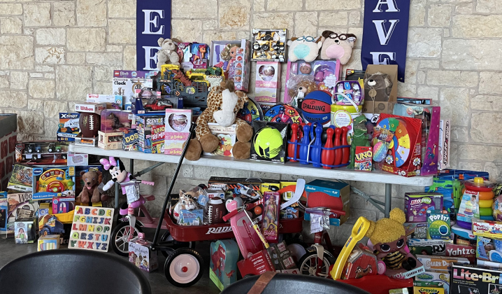 A portion of the toys from the Sun City toy drive were on display at the event Friday, November 11. PHOTOS BY ATE ST. CLAIR