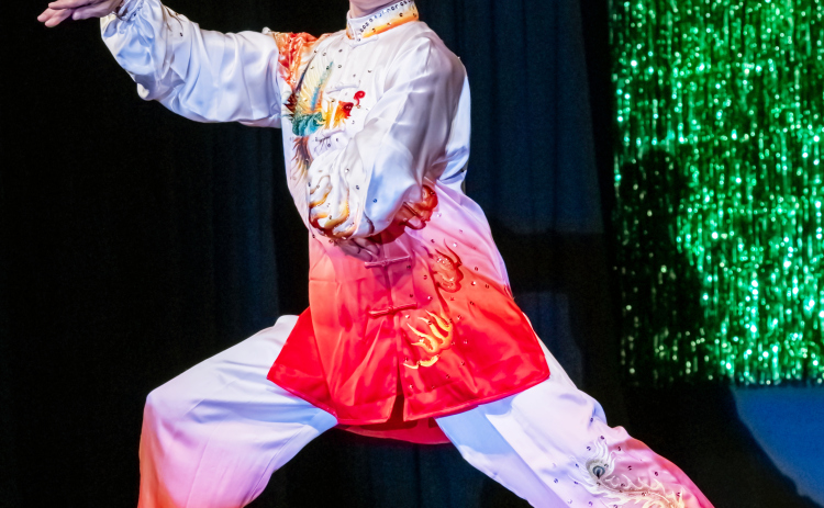 Aiping Cheng demonstrates Tai Chi at an event last year in Georgetown. (Sun Archive)