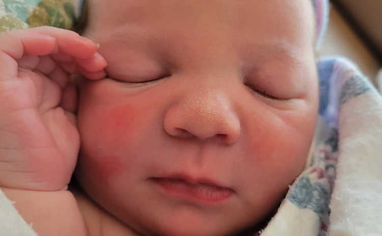 Baby Deacon was born January 1.